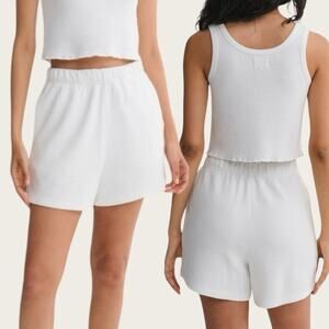 NWOT | MATE | Organic Fleece Pocket Short | White | Small